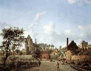 HEYDEN, Jan van der Approach to the Town of Veere oil painting reproduction